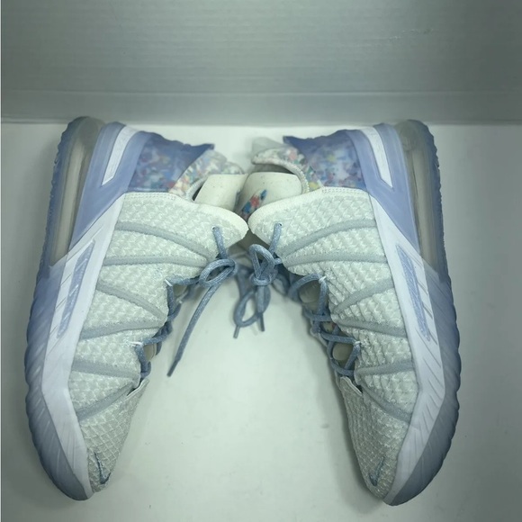 Nike Lebron 18 White Blue Play For the Future Size 10- CW3156-400. main image 4
